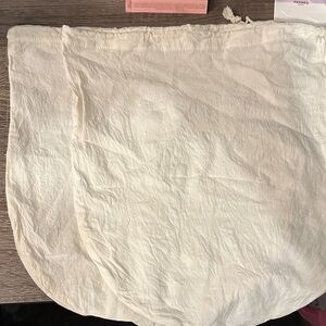 Set of two Woven  Cream Reusable bags